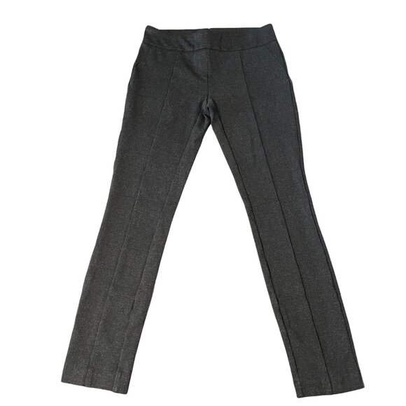 Hilary Radley Pull On Pants Size S Black Textured Slim Ankle Stretch Workwear - Picture 1 of 10
